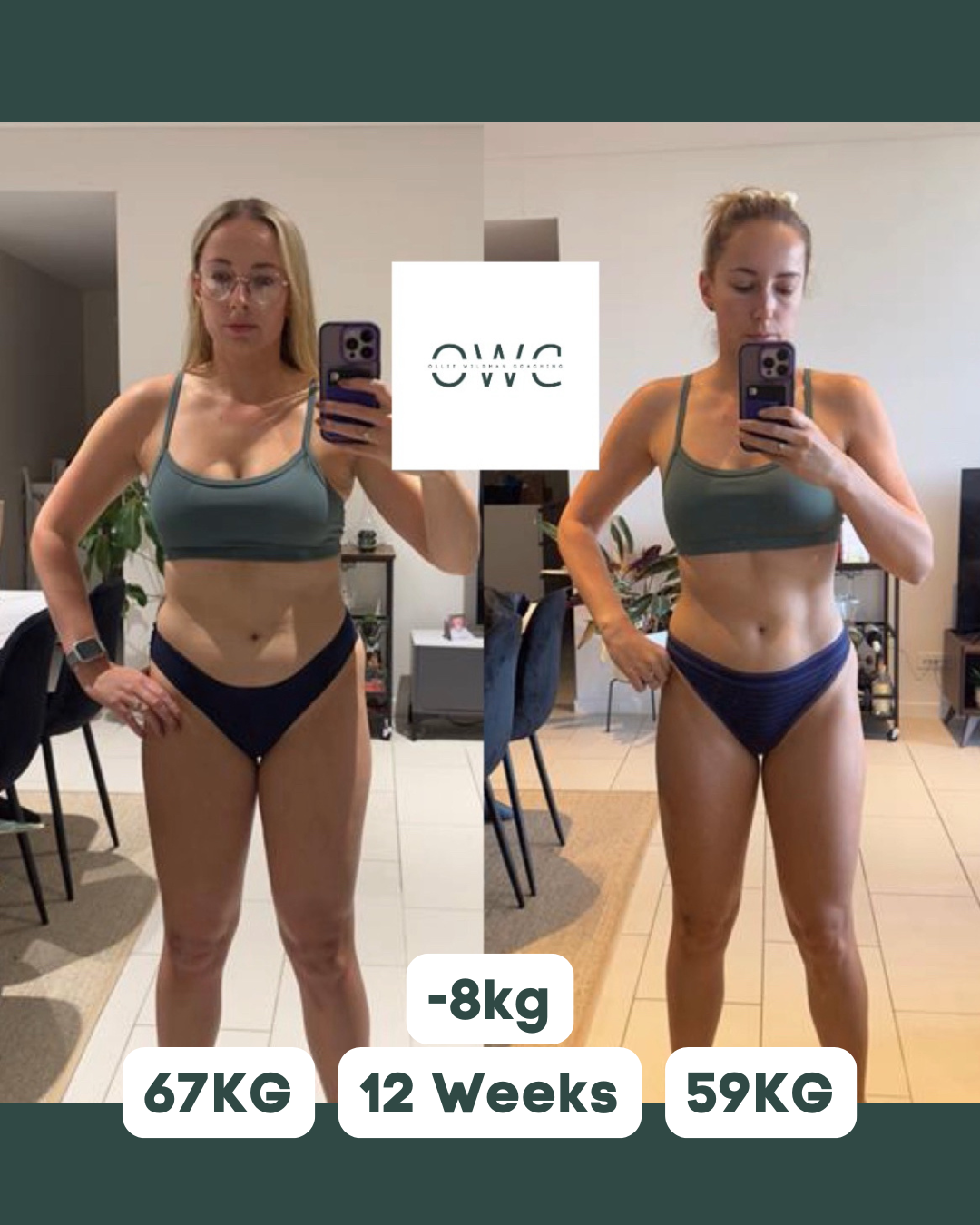 Holly — before and after transformation