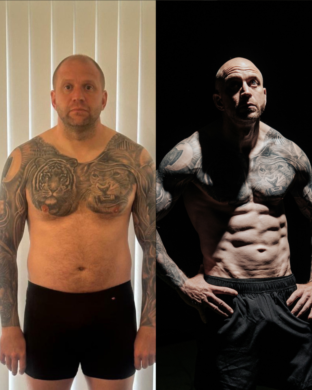Dave — before and after transformation